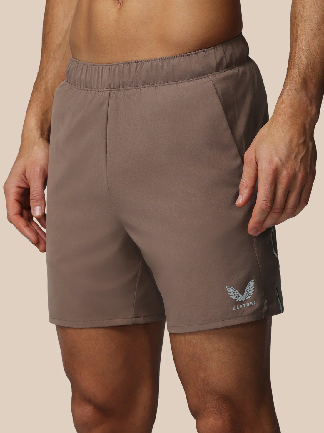 Heren Apex 6" Short met Binnenslip - Diep Taupe