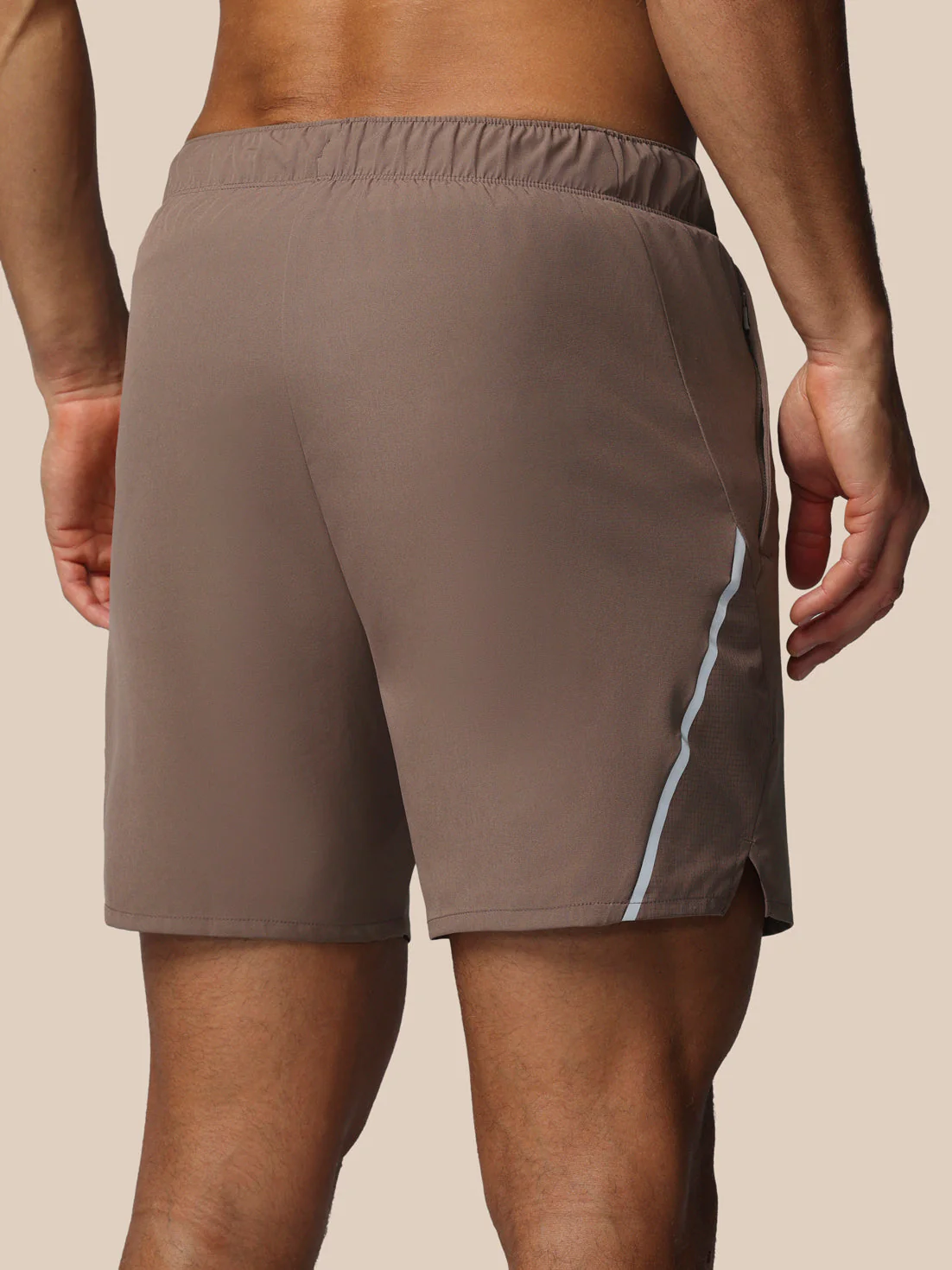 Heren Apex 6" Short met Binnenslip - Diep Taupe - Image 2