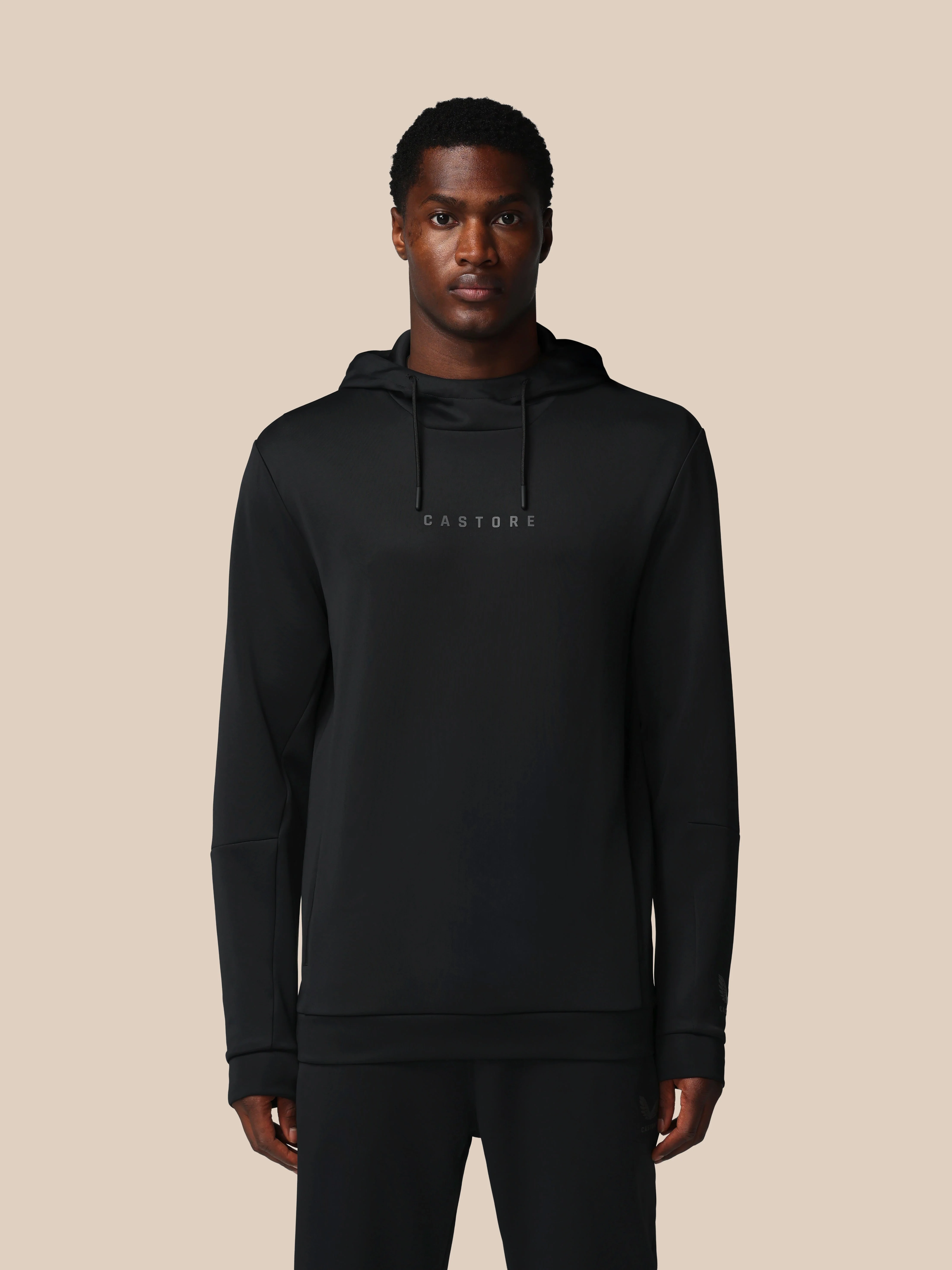 Heren Flex Lange Mouwen Hoodie - Zwart