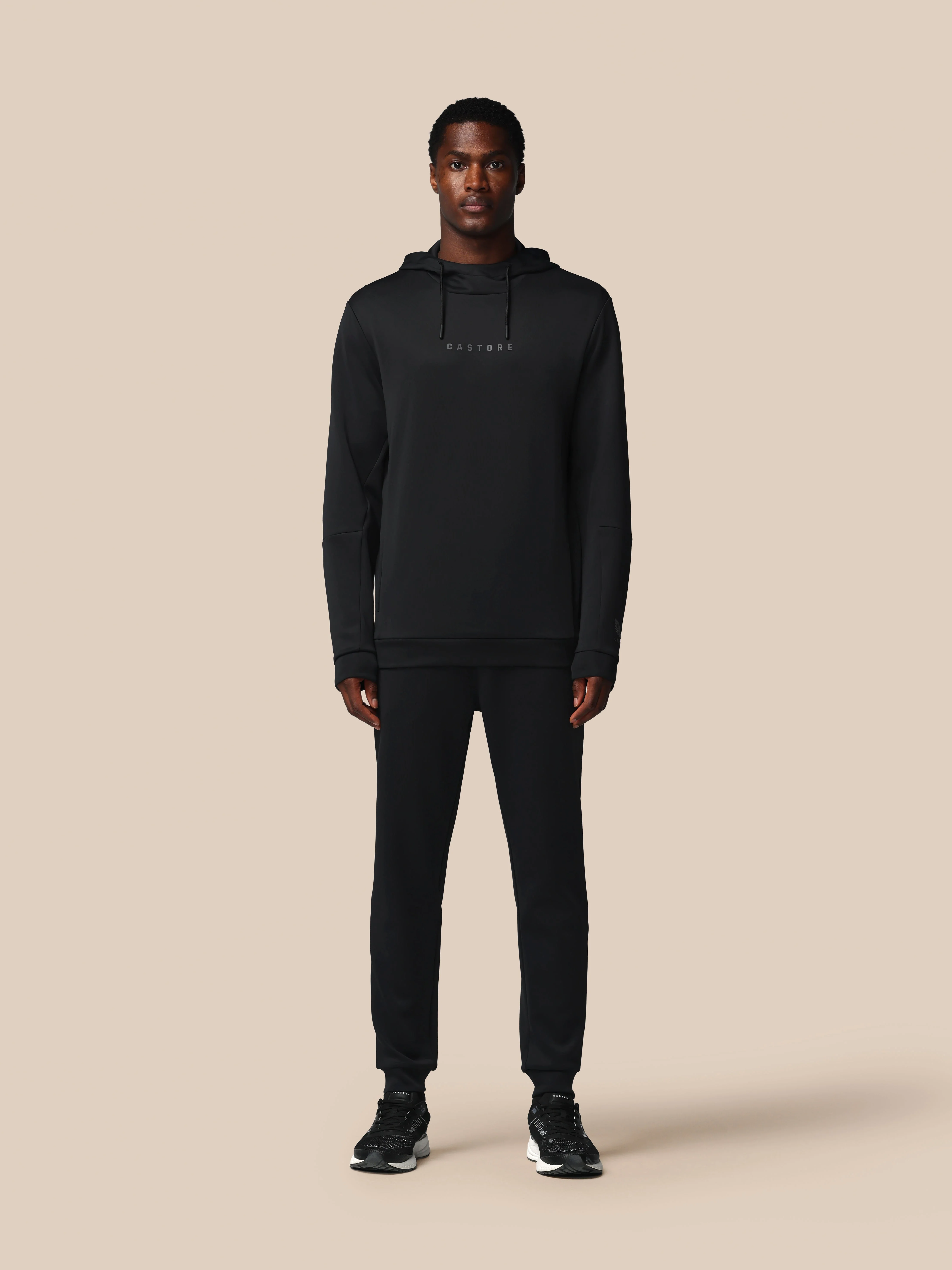 Heren Flex Lange Mouwen Hoodie - Zwart - Image 3