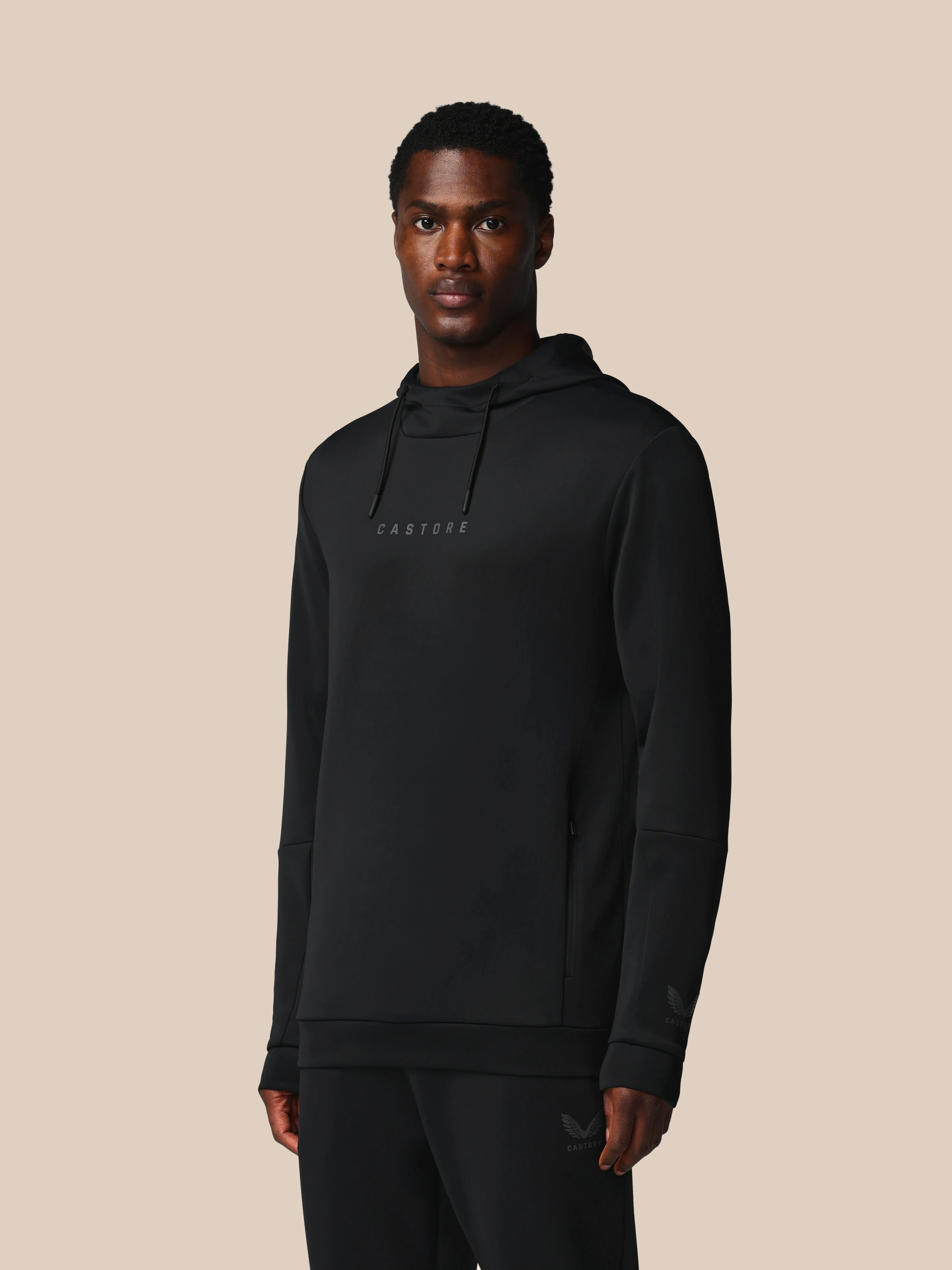Heren Flex Lange Mouwen Hoodie - Zwart - Image 5