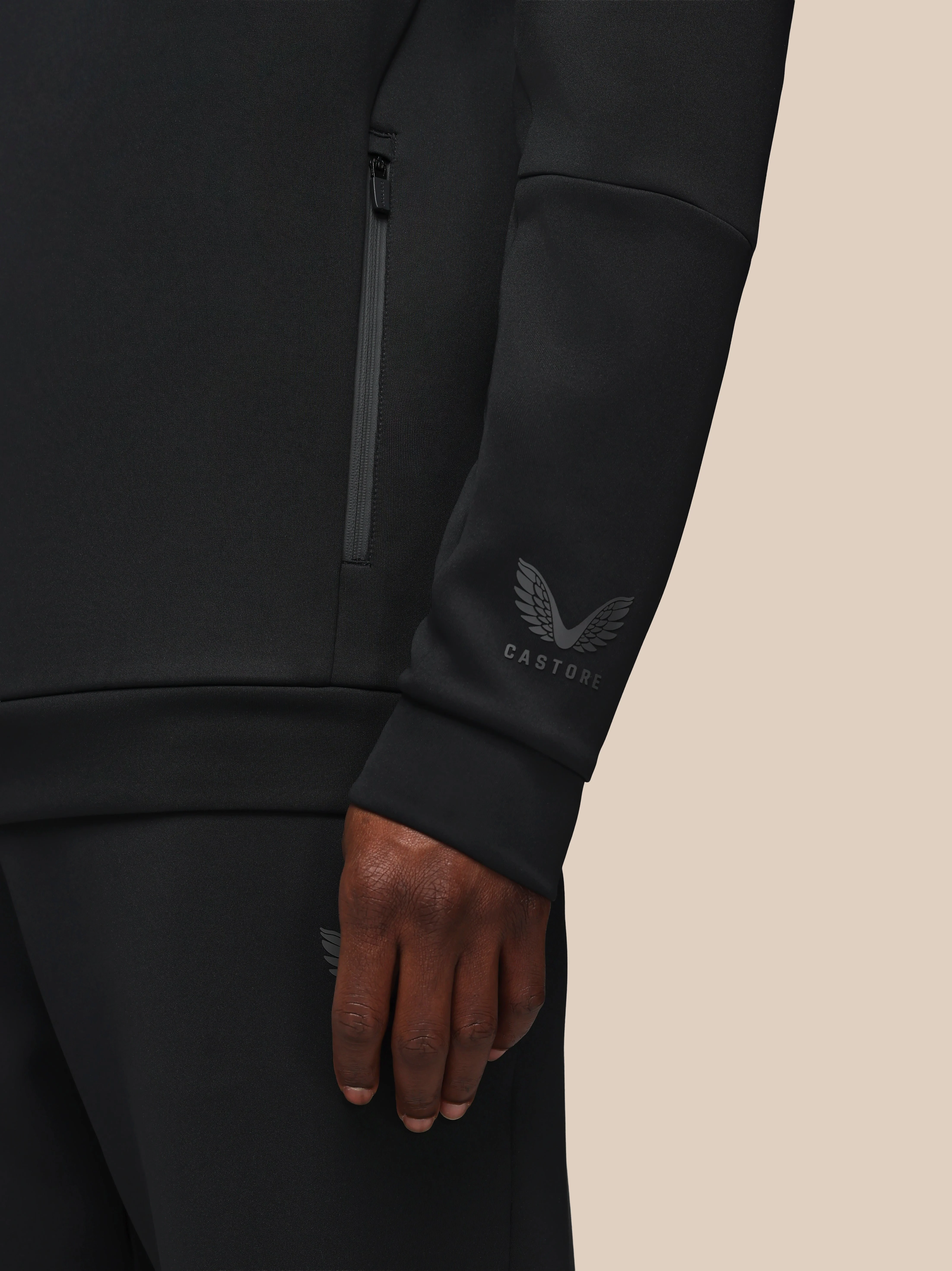 Heren Flex Lange Mouwen Hoodie - Zwart - Image 6